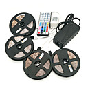 hesapli LED Şerit Işıklar-Zdm 20 m (4 * 5 m) su ge&amp;ccedil;irmez 96 w 1200 leds 2835 rgb şerit esnek ışık 44key ir uzaktan kumanda 8a g&amp;uuml;&amp;ccedil; kaynağı ac110-240v