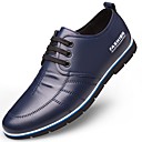 baratos Bricolage Relógios de Parede-Homens Sapatos Confort&amp;aacute;veis Microfibra Outono &amp;amp; inverno Oxfords Preto / Marron / Azul