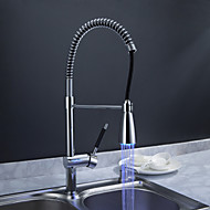 Sprinkle® Kitchen Faucets  ,  Transitional  with  Chrome Single Handle One Hole  ,  Feature  for LED / Centerset