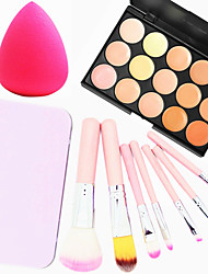 Недорогие -Хаки Конситер / Контур Кисти для макияжа Сухие / Комбинация / Жирная Консилер Глаза / Лицо Составить косметический
