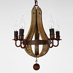 5-Light Candle-style Chandelier Uplight - Mini Style, 110-120V / 220-240V Bulb Not Included / 20-30㎡ / E12 / E14 5-Light Candle-style Chandelier Uplight - Mini Style, 110-120V / 220-240V Bulb Not Included / 20-30㎡ / E12 / E14
