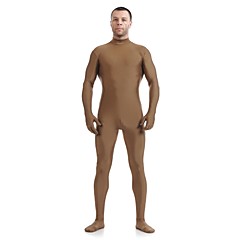 Disfraces Zentai Traje de piel Ninja Adulto Disfraces de Cosplay Marrón Un Color Espándex Licra Hombre Mujer Halloween / Alta elasticidad Disfraces Zentai Traje de piel Ninja Adulto Disfraces de Cosplay Marrón Un Color Espándex Licra Hombre Mujer Halloween / Alta elasticidad