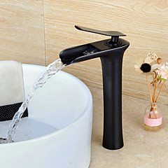 Torneira pia do banheiro - Cascata Bronze Polido a Óleo Pia Monocomando e Uma AberturaBath Taps Torneira pia do banheiro - Cascata Bronze Polido a Óleo Pia Monocomando e Uma AberturaBath Taps