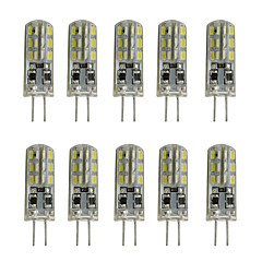 10pçs 1W 200lm G4 Luminárias de LED Duplo-Pin Tubo 24 Contas LED SMD 3014 Decorativa Branco Quente Branco Frio 12V 10pçs 1W 200lm G4 Luminárias de LED Duplo-Pin Tubo 24 Contas LED SMD 3014 Decorativa Branco Quente Branco Frio 12V