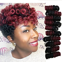 Hår til fletning Bouncy Curl / Saniya Curl Vri Fletting / Curlkalon Hair Syntetisk hår 20 røtter / pakke Hårfletter Nyanse 10-20 tommers Hår til fletning Bouncy Curl / Saniya Curl Vri Fletting / Curlkalon Hair Syntetisk hår 20 røtter / pakke Hårfletter Nyanse 10-20 tommers