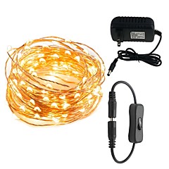 10 m Fényfüzérek 100 LED Meleg fehér / Fehér / Piros 100-240 V 1set / IP65 10 m Fényfüzérek 100 LED Meleg fehér / Fehér / Piros 100-240 V 1set / IP65