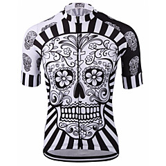 Malciklo Homens Manga Curta Camisa para Ciclismo - Vermelho / Branco / Preto / Branco Caveiras Moto Camisa / Roupas Para Esporte, Secagem Rápida, Design Anatômico, Respirável Caveiras Malciklo Homens Manga Curta Camisa para Ciclismo - Vermelho / Branco / Preto / Branco Caveiras Moto Camisa / Roupas Para Esporte, Secagem Rápida, Design Anatômico, Respirável Caveiras