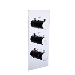 Banyo duş musluk vana / sıcak ve soğuk banyo mikser dokunun / 2 yolu / duvar montaj / krom / pirinç / büyük su akışı / çağdaş Banyo duş musluk vana / sıcak ve soğuk banyo mikser dokunun / 2 yolu / duvar montaj / krom / pirinç / büyük su akışı / çağdaş