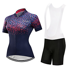 FirtySnow Damen Kurzarm Fahrradtrikot mit Trägerhosen - Weiß Schwarz Gradient Fahhrad Kleidungs-Sets Atmungsaktiv Rasche Trocknung Sport Polyester Gradient Bergradfahren Straßenradfahren Bekleidung FirtySnow Damen Kurzarm Fahrradtrikot mit Trägerhosen - Weiß Schwarz Gradient Fahhrad Kleidungs-Sets Atmungsaktiv Rasche Trocknung Sport Polyester Gradient Bergradfahren Straßenradfahren Bekleidung