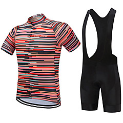 FirtySnow Herrn Kurzarm Fahrradtrikot mit Trägerhosen - Weiß Schwarz Streifen Fahhrad Kleidungs-Sets Atmungsaktiv Rasche Trocknung Sport Polyester Streifen Bergradfahren Straßenradfahren Bekleidung FirtySnow Herrn Kurzarm Fahrradtrikot mit Trägerhosen - Weiß Schwarz Streifen Fahhrad Kleidungs-Sets Atmungsaktiv Rasche Trocknung Sport Polyester Streifen Bergradfahren Straßenradfahren Bekleidung