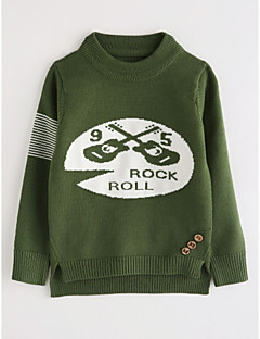 Boys Cartoon Blouse Cotton Fall Long Sleeves Green Boys Cartoon Blouse Cotton Fall Long Sleeves Green