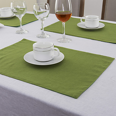 placemats linen rectangular