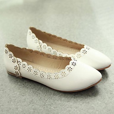 Women's Flat Heel Pointed Toe Flats with Ruffles Shoes(More Colors ...