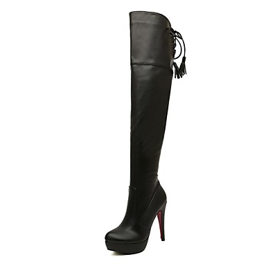 over the knee boots with small heel