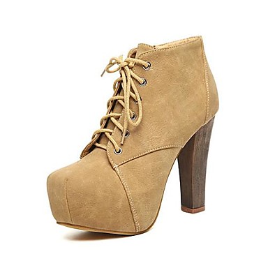 square toe chunky heel shoes