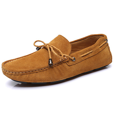 Men's Spring Summer Fall Moccasin Fur Suede Wedding Casual Party ...