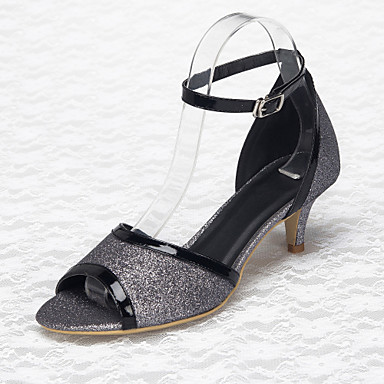black sparkly prom shoes