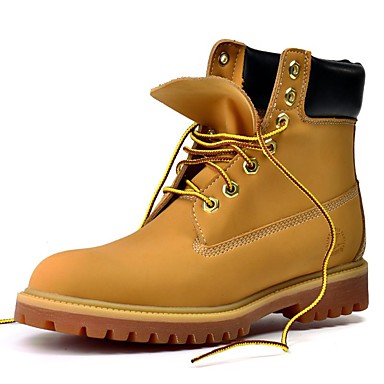 Unisex Shoes Microfiber Spring / Summer / Fall Boots Flat Heel Lace-up White / Brown Unisex Shoes Microfiber Spring / Summer / Fall Boots Flat Heel Lace-up White / Brown