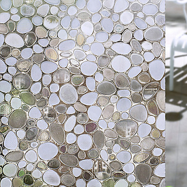 Geometrisk moderne vinduesfilm, pvc/vinyl materiale vinduepynt ... Overdækket terrasse tegning