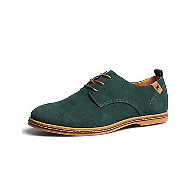 Men's Shoes Suede Spring / Fall Comfort Oxfords Brown / Green / Khaki ...