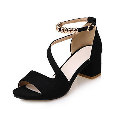 Women's Shoes Leatherette Spring / Summer Comfort / Light Soles / Club Shoes Sandals Chunky Heel / Block Heel Peep Toe / Open Toe Beading Women's Shoes Leatherette Spring / Summer Comfort / Light Soles / Club Shoes Sandals Chunky Heel / Block Heel Peep Toe / Open Toe Beading