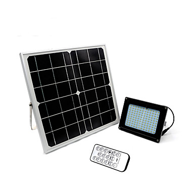 1pc Led Floodlight Lawn Lights Waterproof Remote Controlled 1pc Led Floodlight Lawn Lights Waterproof Remote Controlled Solar Cold White Outdoor Lighting