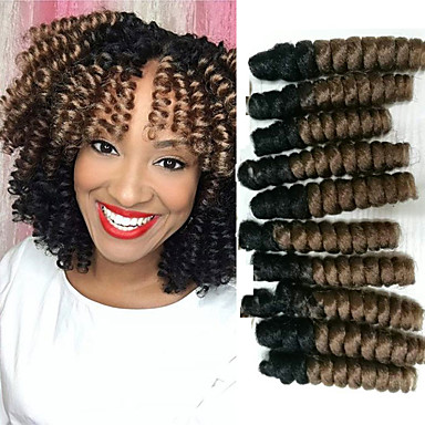 Bouncy Curl Synthetic ombre braiding hair braids kanakalon ...