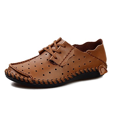 Men's Shoes Faux Leather / Cowhide Spring / Fall Comfort Sneakers Black / Light Brown / Dark Brown Men's Shoes Faux Leather / Cowhide Spring / Fall Comfort Sneakers Black / Light Brown / Dark Brown