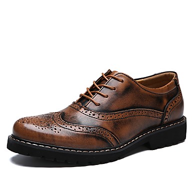 Men's Shoes Spring Comfort Oxfords Walking Shoes Black / Brown Men's Shoes Spring Comfort Oxfords Walking Shoes Black / Brown