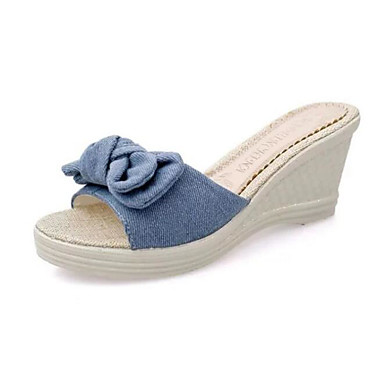 Women's Shoes Nubuck leather Spring / Summer Comfort Sandals Black / Blue Women's Shoes Nubuck leather Spring / Summer Comfort Sandals Black / Blue
