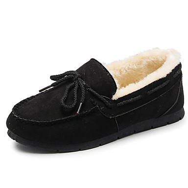 Women's Shoes Nubuck leather Spring / Fall Comfort Boat Shoes Flat Heel Gray / Camel / Burgundy Women's Shoes Nubuck leather Spring / Fall Comfort Boat Shoes Flat Heel Gray / Camel / Burgundy