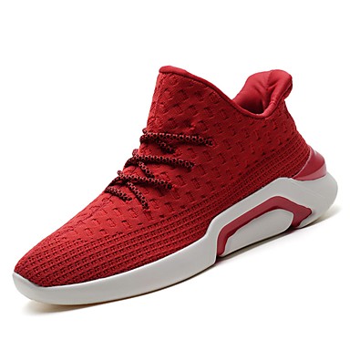 Shoes PU Tulle Spring Fall Comfort Athletic Shoes for Athletic Casual Black Red Shoes PU Tulle Spring Fall Comfort Athletic Shoes for Athletic Casual Black Red