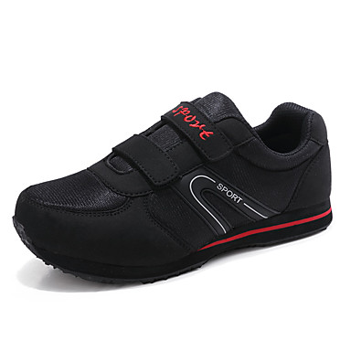 Women's Shoes Tulle / Leatherette Spring / Fall Comfort Athletic Shoes Walking Shoes Flat Heel Buckle Black / Purple Women's Shoes Tulle / Leatherette Spring / Fall Comfort Athletic Shoes Walking Shoes Flat Heel Buckle Black / Purple