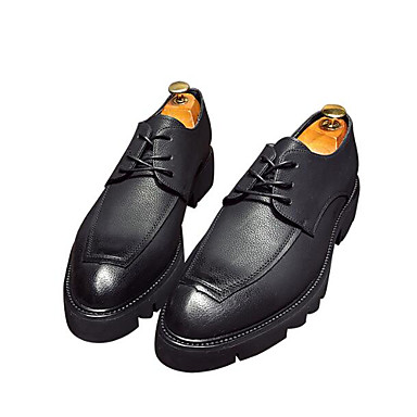 Men's Shoes PU(Polyurethane) Fall / Winter Comfort Oxfords Black Men's Shoes PU(Polyurethane) Fall / Winter Comfort Oxfords Black