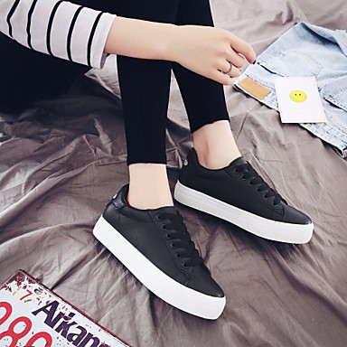 Women's Shoes PU(Polyurethane) Fall Comfort Flats Flat Heel Black / Yellow / Green Women's Shoes PU(Polyurethane) Fall Comfort Flats Flat Heel Black / Yellow / Green