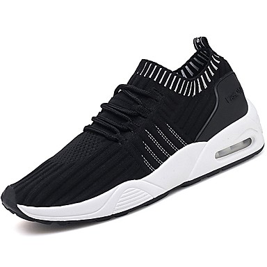 Men's Shoes Knit / Fabric Fall Comfort Sneakers Running Shoes / Walking Shoes Black / Gray / Red Men's Shoes Knit / Fabric Fall Comfort Sneakers Running Shoes / Walking Shoes Black / Gray / Red