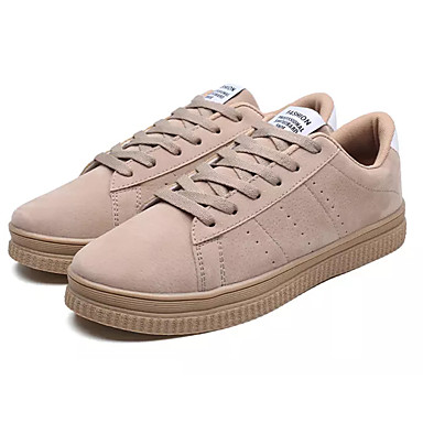 Men's Shoes PU(Polyurethane) Fall Comfort Sneakers Gray / Red / Khaki Men's Shoes PU(Polyurethane) Fall Comfort Sneakers Gray / Red / Khaki