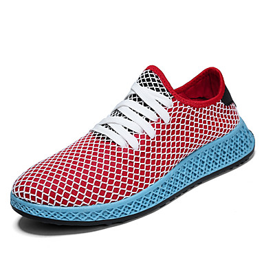 Men's Shoes Tulle Spring Light Soles Athletic Shoes Running Shoes Black / Red / Black / White Men's Shoes Tulle Spring Light Soles Athletic Shoes Running Shoes Black / Red / Black / White