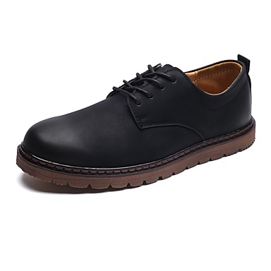 Men's Shoes PU(Polyurethane) Fall Comfort Oxfords Black / Brown Men's Shoes PU(Polyurethane) Fall Comfort Oxfords Black / Brown
