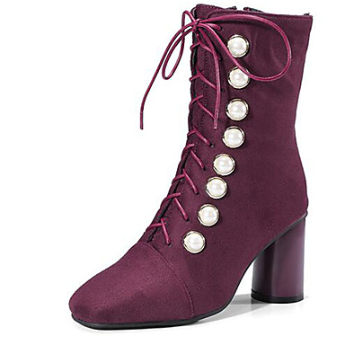 chunky heel square toe