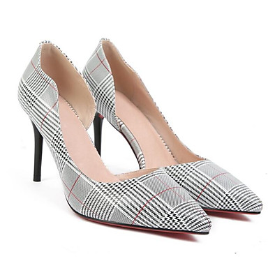Women's Shoes Nappa Leather Spring Comfort Heels Stiletto Heel White / Black / Red Women's Shoes Nappa Leather Spring Comfort Heels Stiletto Heel White / Black / Red