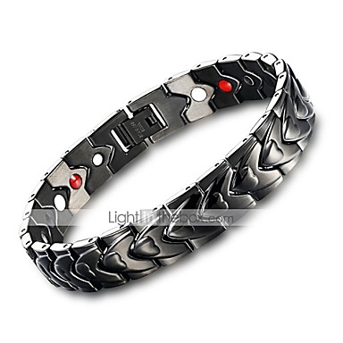 Men S Vintage Style Clic Chain Bracelet Hologram Men S Vintage Style Clic Chain Bracelet Hologram Stainless Creative Punk Black