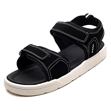 Men's Shoes PU(Polyurethane) Summer Light Soles Sandals Black / Gray / Black / White Men's Shoes PU(Polyurethane) Summer Light Soles Sandals Black / Gray / Black / White