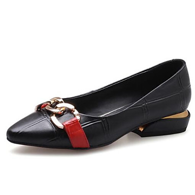 des chaussures en cuir nappa - printemps fermé / été confort flats chunky talon fermé printemps orteil noir / rouge 04ffa1 des chaussures en cuir nappa - printemps fermé / été confort flats chunky talon fermé printemps orteil noir / rouge 04ffa1