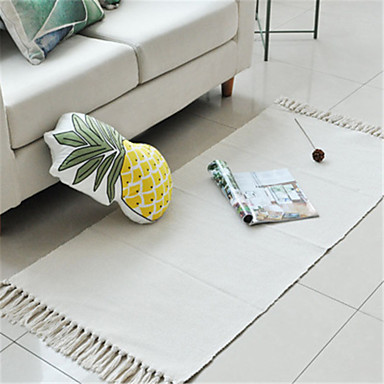1pc Country Modern Bath Rugs Cotton Creative Plaid Novelty Bathroom Non Slip
