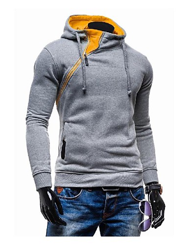 Men's Chic & Modern Hoodie Solid Colored, Modern Style 2635955 2018 ...