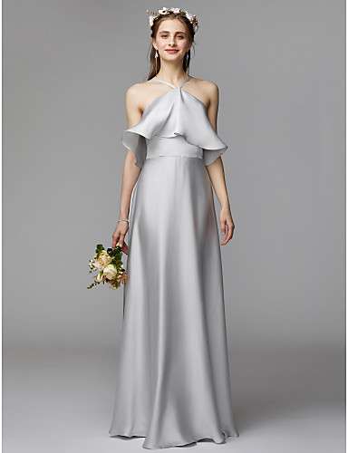 Charmeuse Burgundy Bridesmaid Dresses