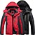 cheap Softshell, Fleece &amp; Hiking Jackets-Men&#039;s Fleece Hiking Jacket Ski Jacket Hiking Windbreaker Winter Outdoor Windproof Breathable Single Slider Hoodie Winter Jacket Top Hunting Fishing Climbing Army Green Black Red Blue