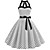 cheap Historical &amp; Vintage Costumes-Audrey Hepburn Polka Dots Dresses Retro Vintage 1950s Vacation Dress Summer Dress Rockabilly Prom Dress Women&#039;s Costume White / Black / Red Vintage Cosplay Homecoming Sleeveless Knee Length