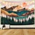 cheap Home &amp; Garden-Wall Tapestry Art Decor Blanket Curtain Picnic Tablecloth Hanging Home Bedroom Living Room Dorm Decoration Mountain Forest Tree Sunset Sunrise Nature Landscape